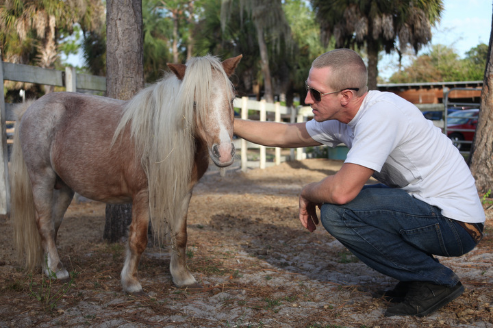 Lee and mini-horse