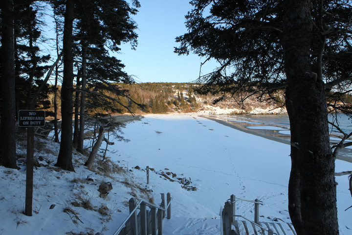 Snow Acadia National Park Bar Harbor Maine