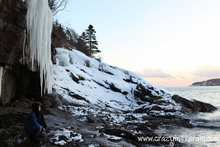 Snow Acadia National Park Bar Harbor Maine
