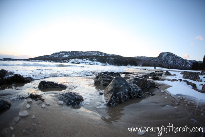 Snow Acadia National Park Bar Harbor Maine