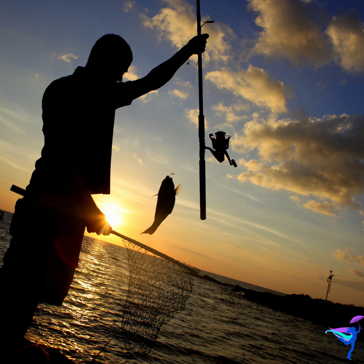 Fishing Sunset Kailua Kona, Hawaii