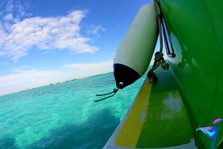 belize clear water boat
