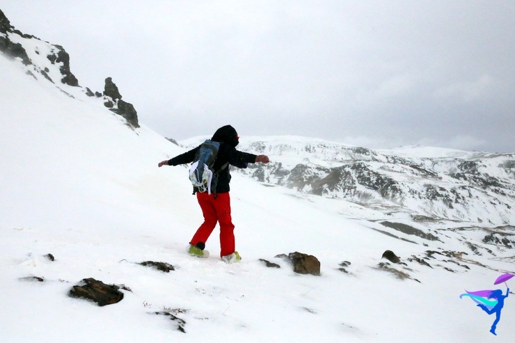 snow winter hike Iceland