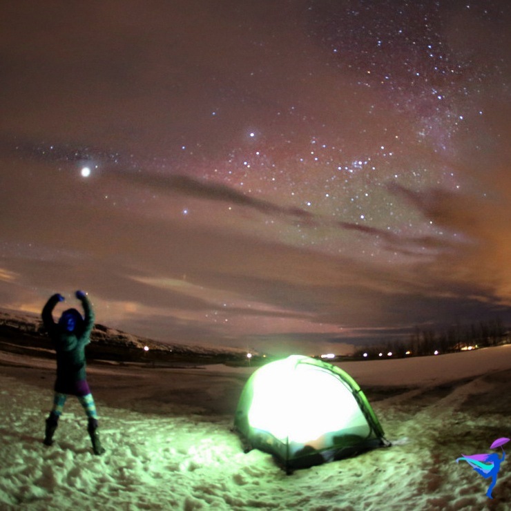 Winter Camping Iceland Northern Lights