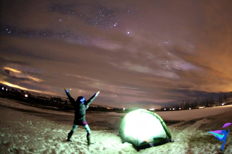 Winter Camping Iceland Northern Lights