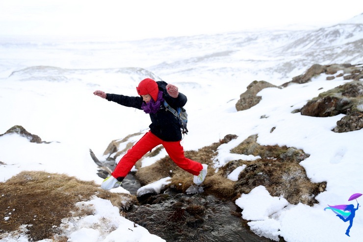 snow winter hike Iceland