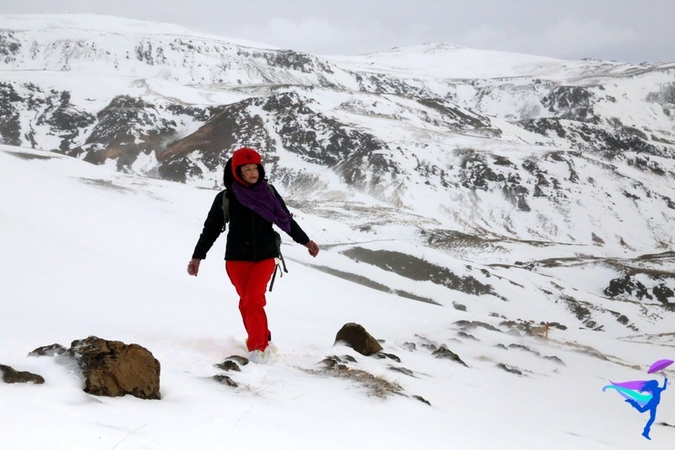 snow winter hike Iceland