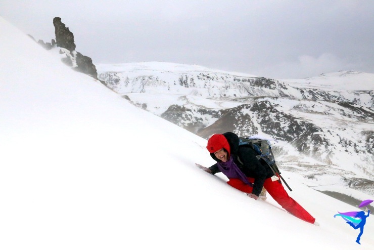 snow winter hike Iceland
