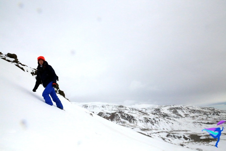 snow winter hike Iceland