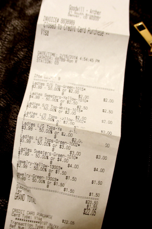 Saving money on clothes at thriftstores Goodwill