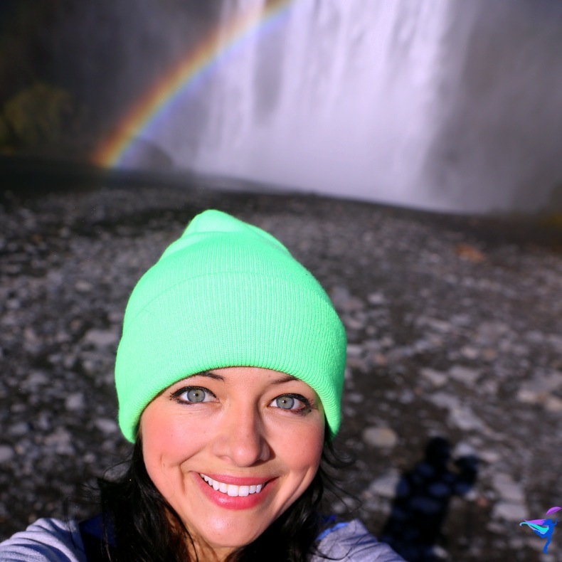 Skógafoss Waterfall Iceland Rainbow