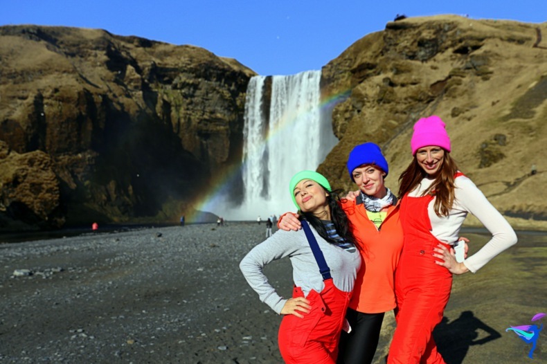 Skógafoss Waterfall Iceland Rainbow