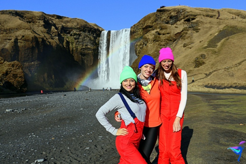 Skógafoss Waterfall Iceland Rainbow