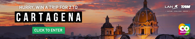 Win A Trip for Two to Cartagena, Colombia with LAN Airlines
