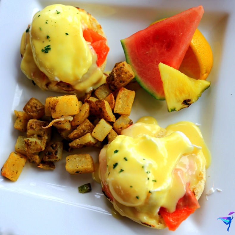 West Coast Wilderness Lodge Vacations Abroad Egmont, British Columbia salmon eggs benedict
