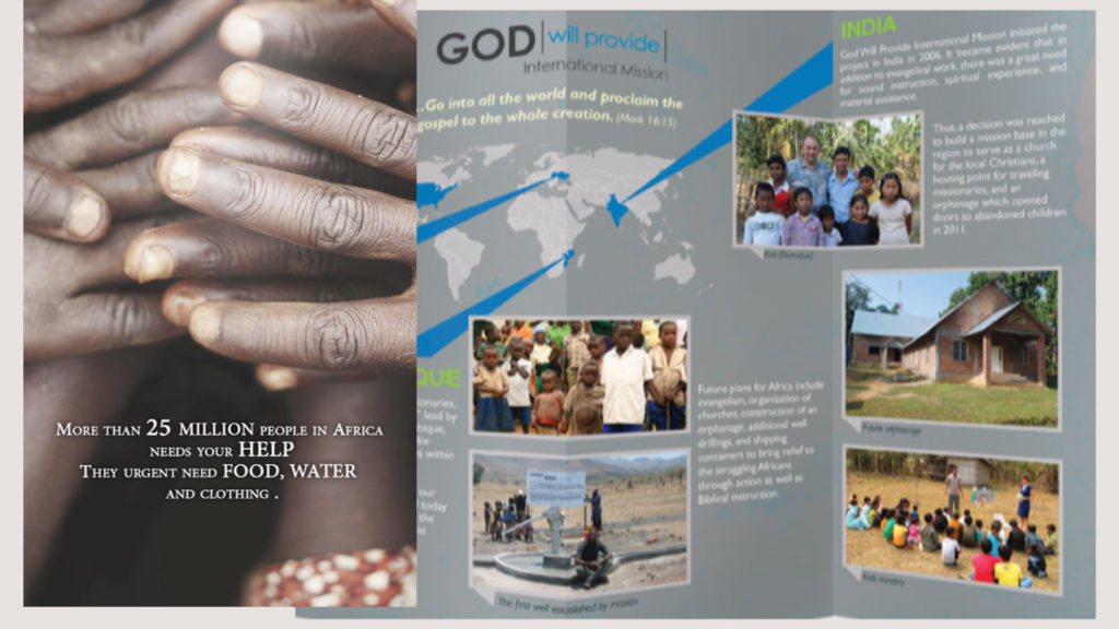 Africa mission trip brochure problematic