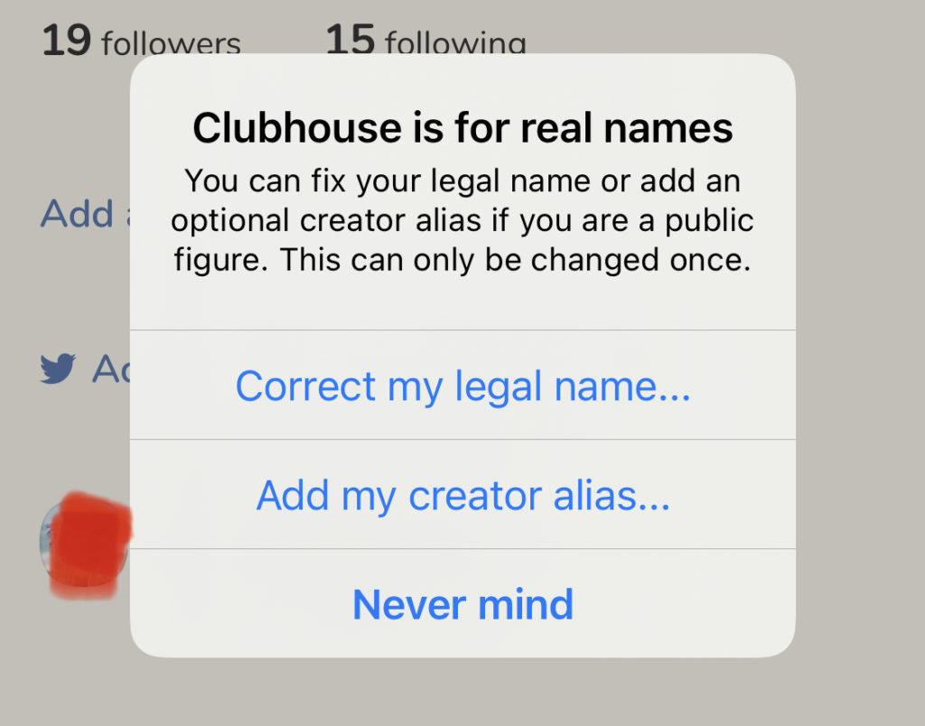 Clubhouse App Screenshot